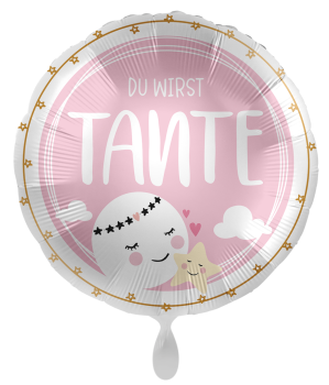 Folienballon - Du wirst Tante! - ø 43cm